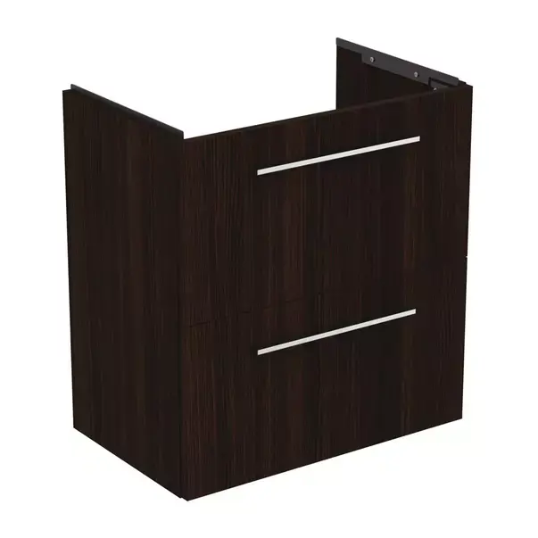 Dulap baza suspendat Ideal Standard i.life S 2 sertare stejar cafeniu 60 cm [6]
