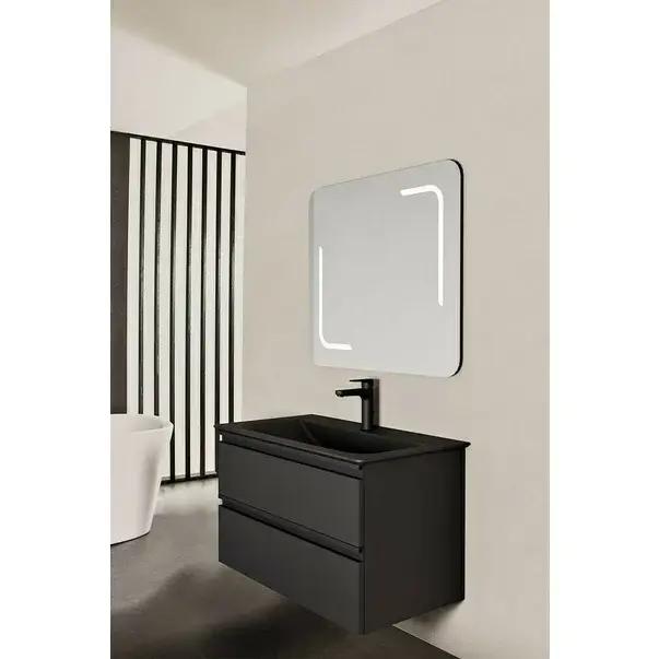 Dulap baza suspendat Ideal Standard Tesi negru mat 80 cm [3]