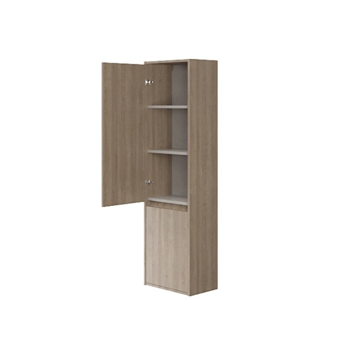 Dulap coloana Cersanit, Crea, cu doua usi, 140 cm, stejar [6]