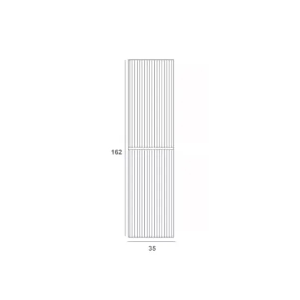 Dulap coloana mare Gala Canaletto suspendat lemn bej mat 2 usi batante 35 cm [2]