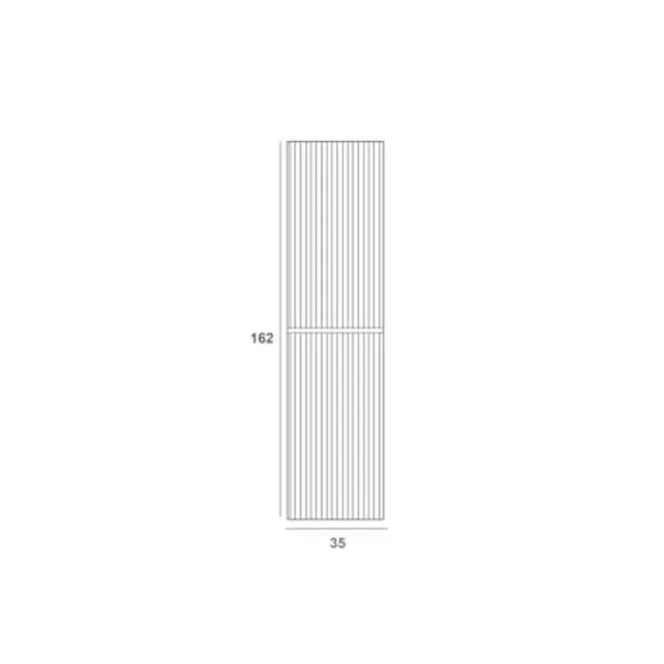Dulap coloana mare Gala Canaletto suspendat verde mat 2 usi batante 35 cm [2]