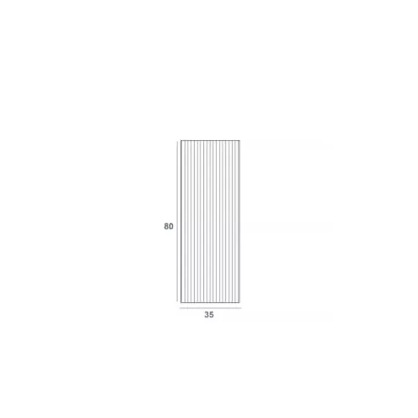 Dulap coloana mediu Gala Canaletto suspendat nuc negru mat 1 usa batanta 35 cm [2]