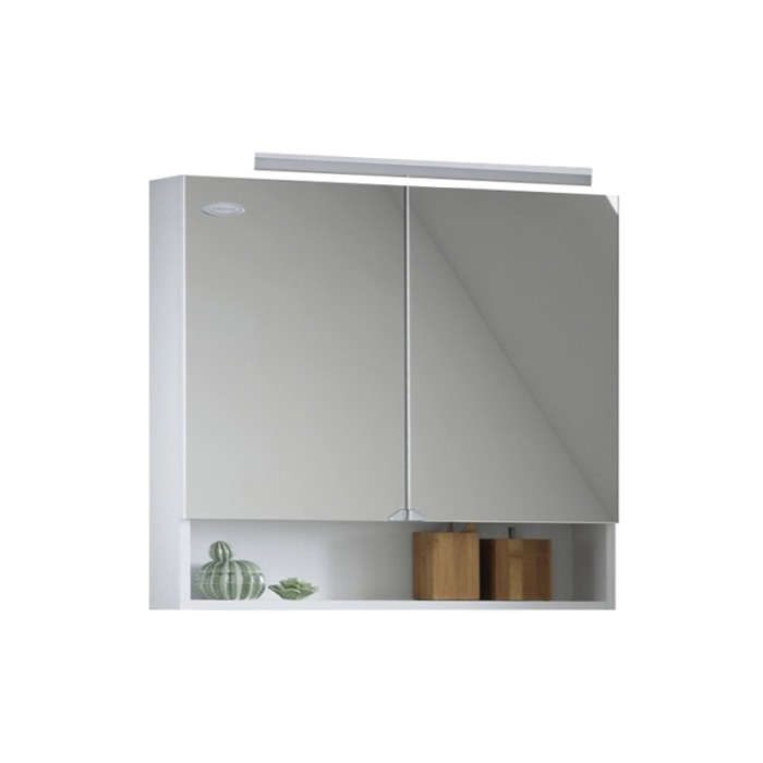 Dulap cu oglinda, Kolpasan, Evelin, 80x14x70cm, alb [1]