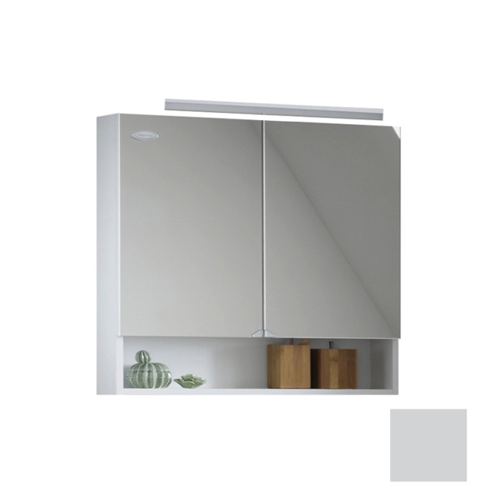 Dulap cu oglinda, Kolpasan, Evelin, 80x14x70cm, gri [1]