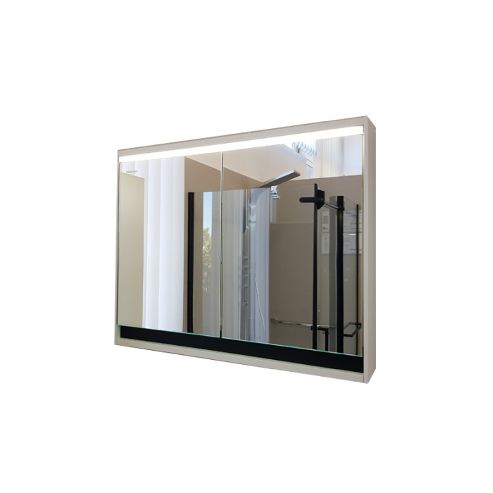 Dulap cu oglinda, Kolpasan, Pandora, 75 cm, iluminare led, alb [1]