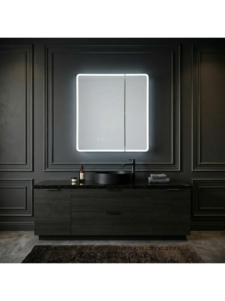 Dulap cu oglindă LED M1011-60 60x70 [6]