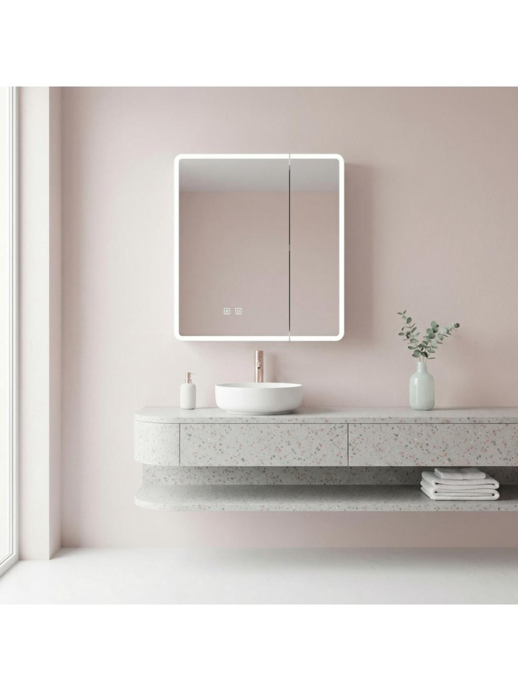 Dulap cu oglindă LED M1011-60 60x70 [7]