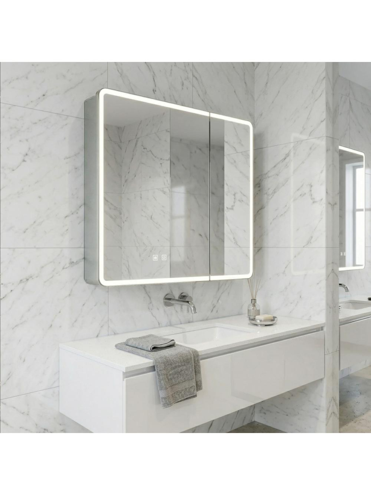 Dulap cu oglindă LED M1011-60 60x70 [4]