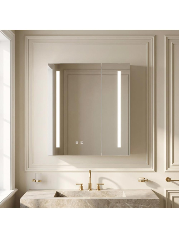 Dulap cu oglindă LED M1015-60 60x65 [5]