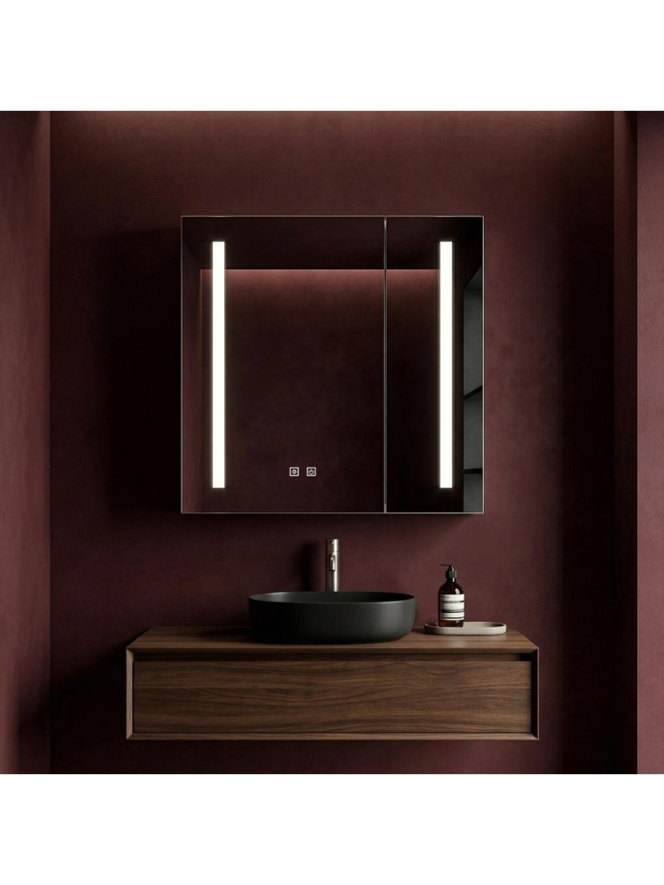 Dulap cu oglindă LED M1015-60 60x65 [4]