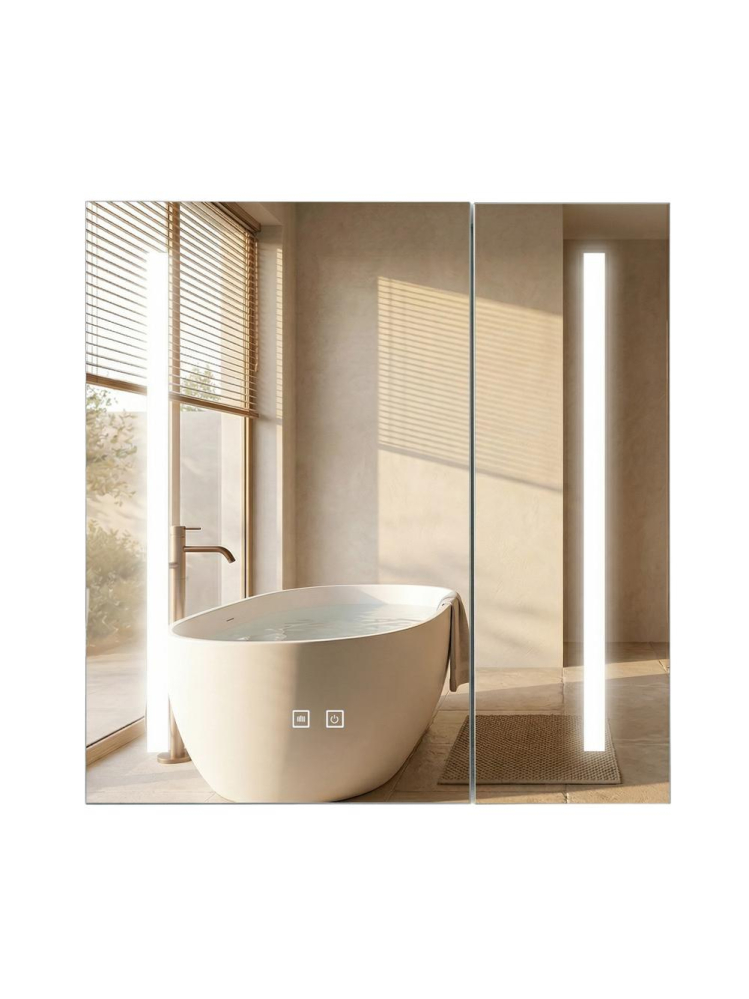 Dulap cu oglindă LED M1015-60 60x65 [2]