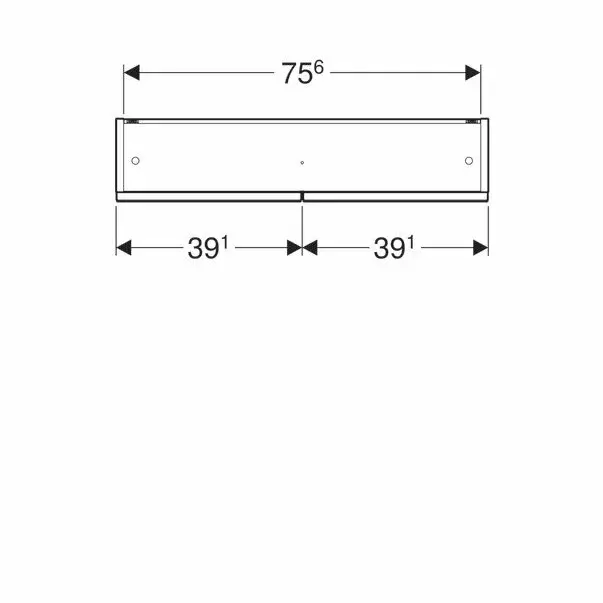 Dulap cu oglinda suspendat Geberit Selnova Square alb 2 usi 79 cm [6]