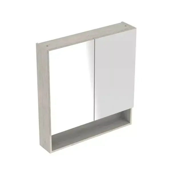 Dulap cu oglinda suspendat Geberit Selnova Square nuc deschis 2 usi 79 cm [1]