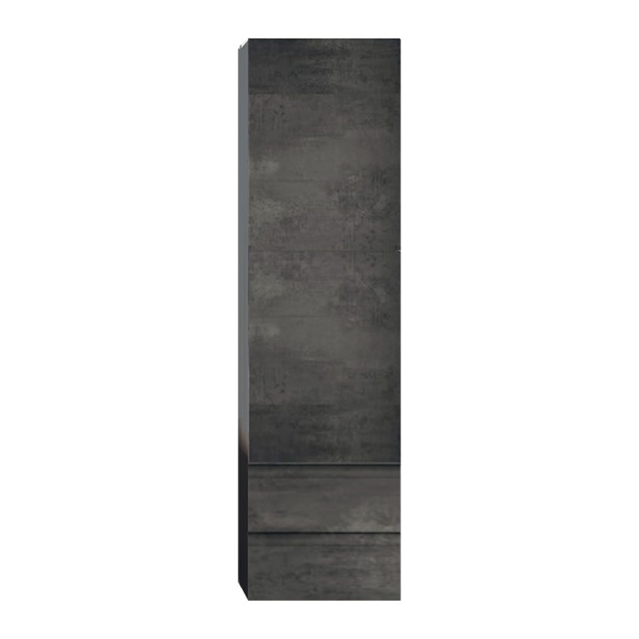 Dulap inalt cu 1 usa si 2 sertare, Kolpasan, Naomi, 149.5 ( h ) cm, dark concrete [1]