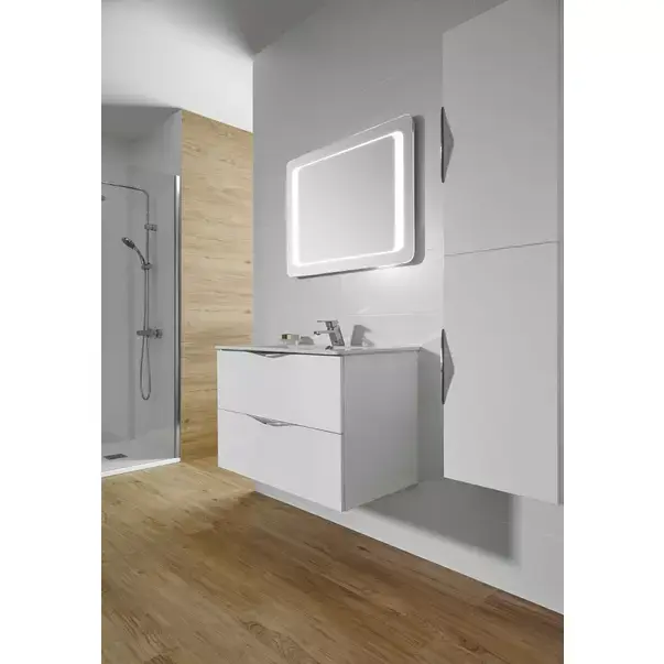 Dulap inalt suspendat Gala Agata alb lucios 2 usi 35 cm [2]