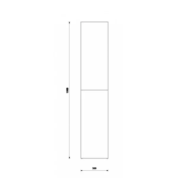 Dulap inalt suspendat Gala Daily antracit 2 usi 30 cm [2]