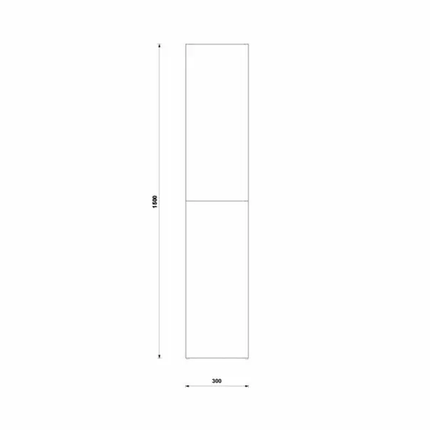 Dulap inalt suspendat Gala Shona gri 2 usi 30 cm [2]