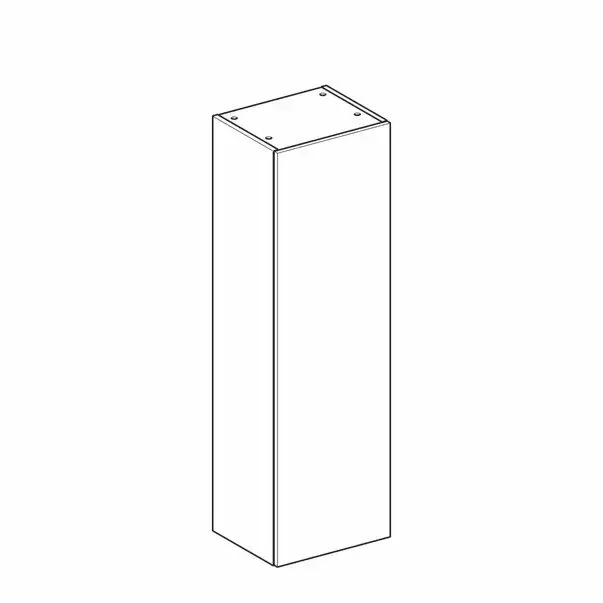 Dulap inalt suspendat Geberit Smyle Square alb 1 usa 36 cm [2]