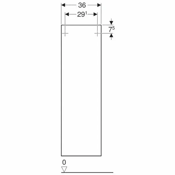Dulap inalt suspendat Geberit Smyle Square alb 1 usa 36 cm [4]