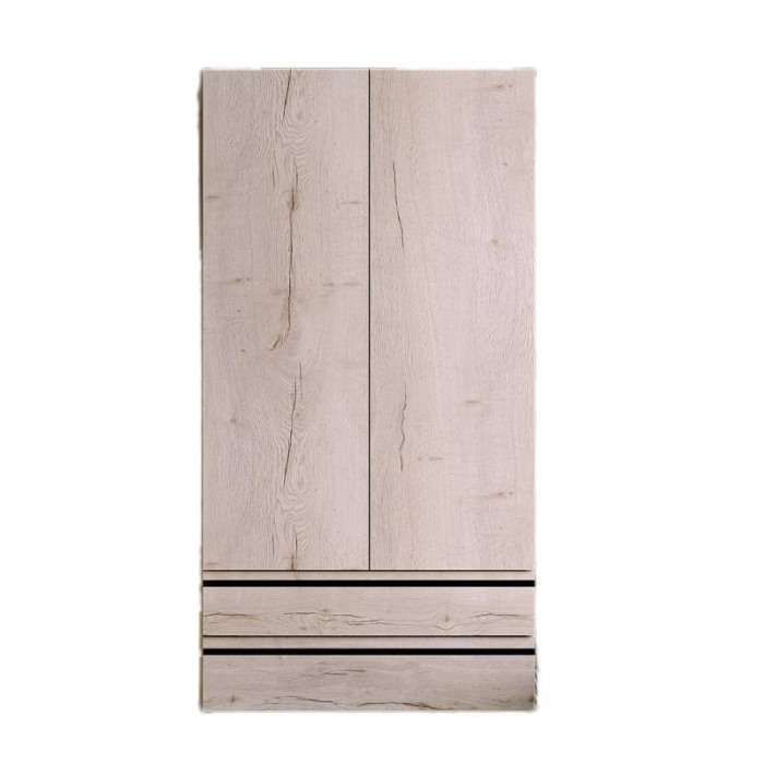 Dulap inalt suspendat, Kolpasan, Alexis, cu 2 usi si 2 sertare, H 146 cm, craft wood [1]