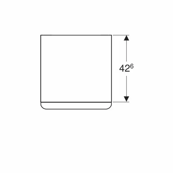 Dulap mediu suspendat Geberit Smyle Square alb 2 sertare 45 cm [3]
