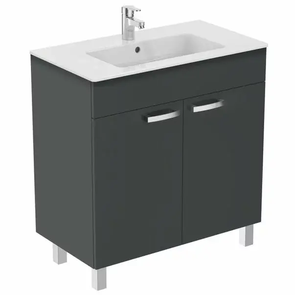 Dulap pe pardoseala Ideal Standard Tempo 80 cm, gri lucios [1]