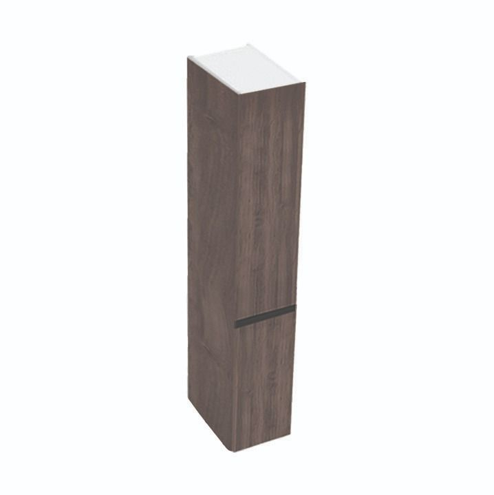 Dulap stativ baie 30x47x189 cm Kolpa San Harmony, cu doua usi reversibile, stejar inchis [1]