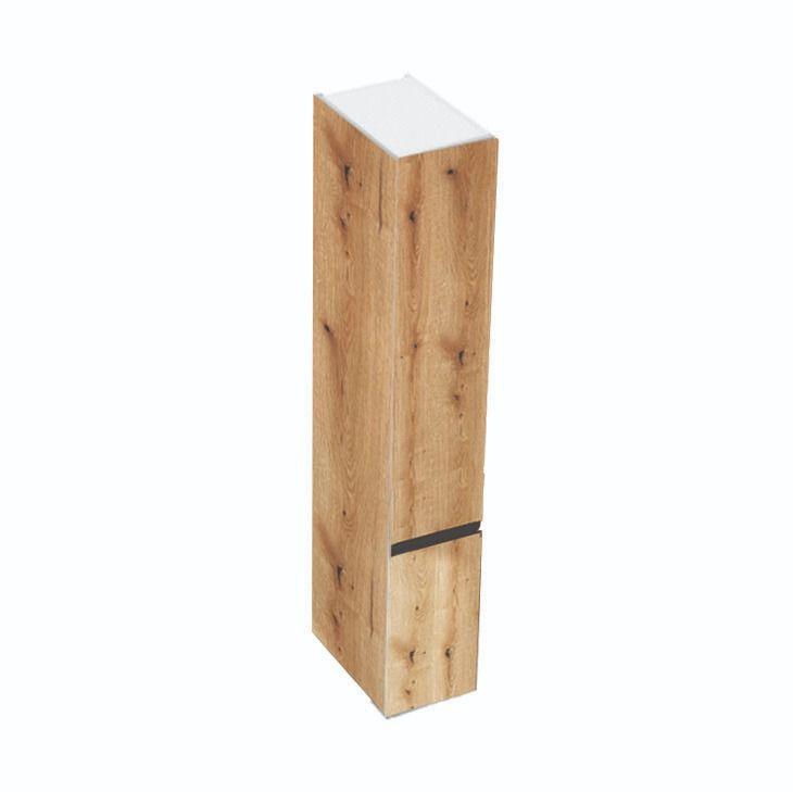 Dulap suspendat baie 30x47x160 cm Kolpa San Harmony, cu usa reversibila si sertar, stejar natur [1]