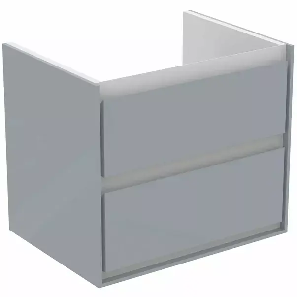 Dulap suspendat pentru lavoar gri deschis mat Ideal Standard Connect Air 60 cm [2]