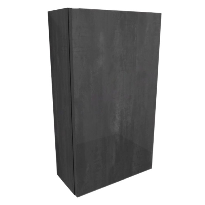 Dulapior suspendat cu 1 usa, KolpaSan, Naomi, 40 cm, dark concrete [1]