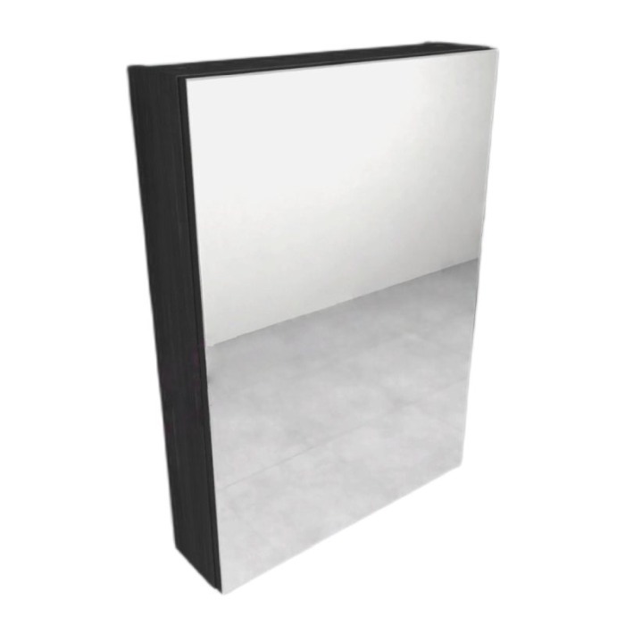 Dulapior suspendat cu oglinda si 1 usa, Kolpasan, Naomi, 50 cm, dark concrete [1]