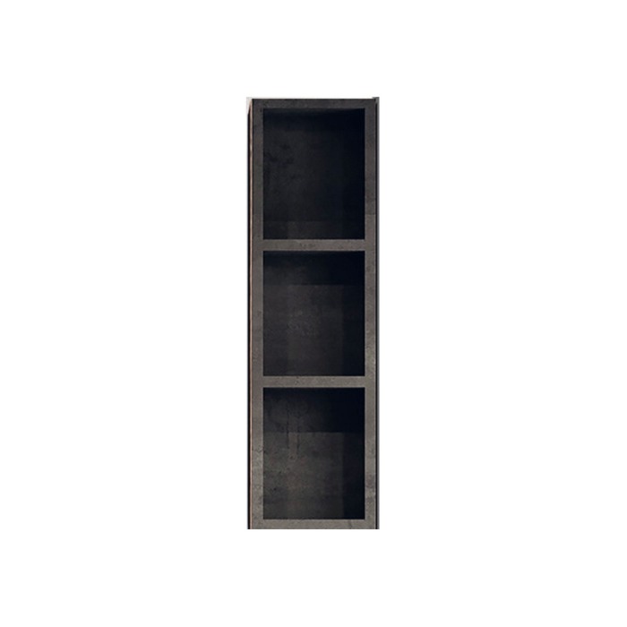 Dulapior suspendat deschis cu polite, Kolpasan, Naomi, 70 cm, dark concrete [1]