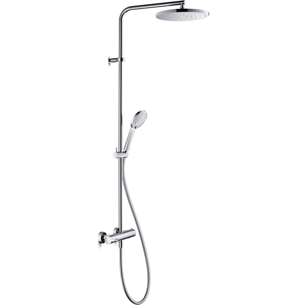 Duravit B.1 set de duș perete cu termostat cu duș de ploaie crom B14280008010 [1]