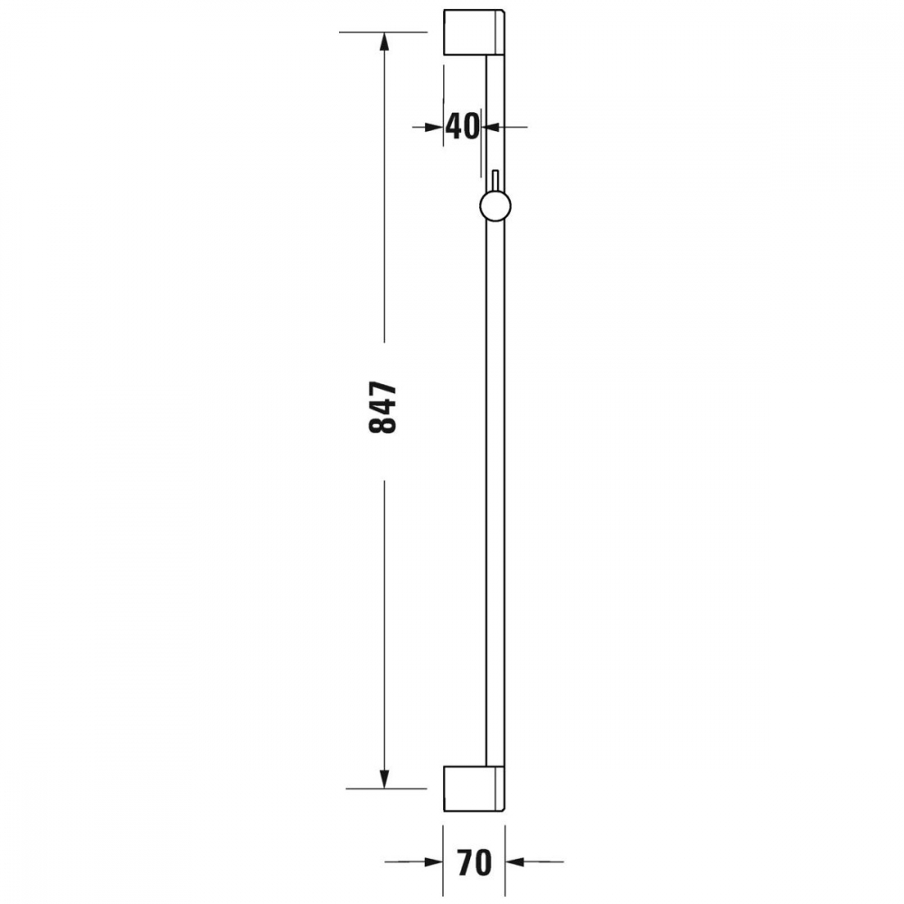 Duravit bară de duș |90 cm UV0600004004 [2]