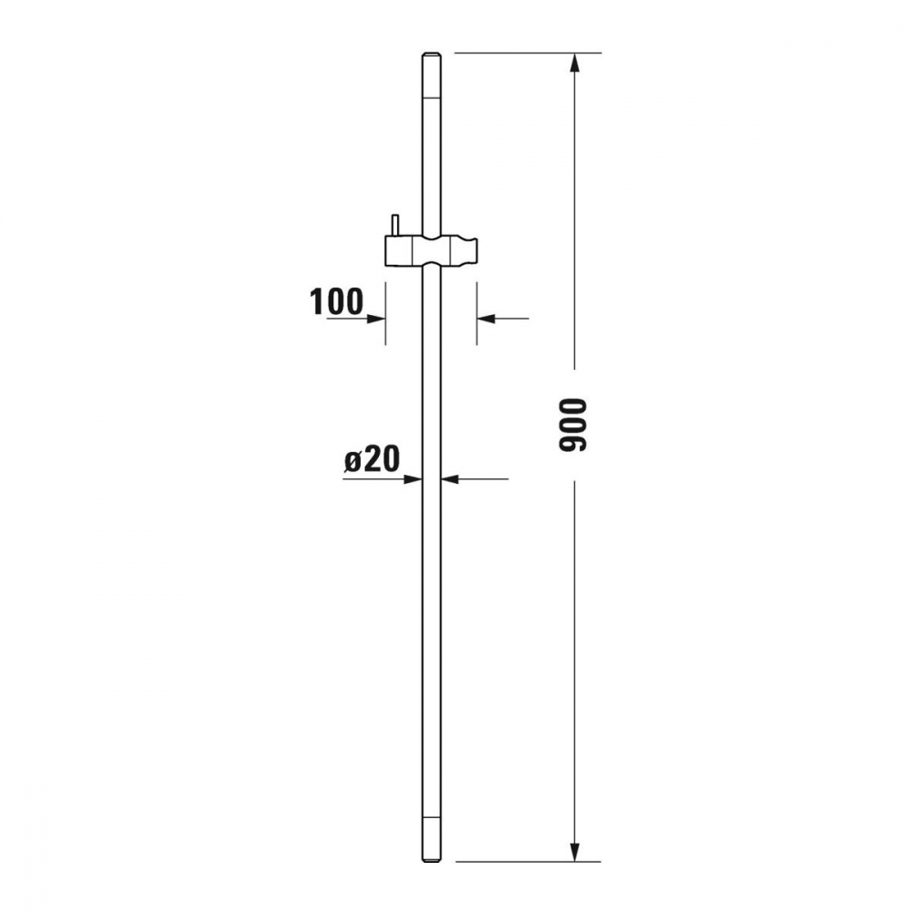 Duravit bară de duș |90 cm UV0600004004 [3]