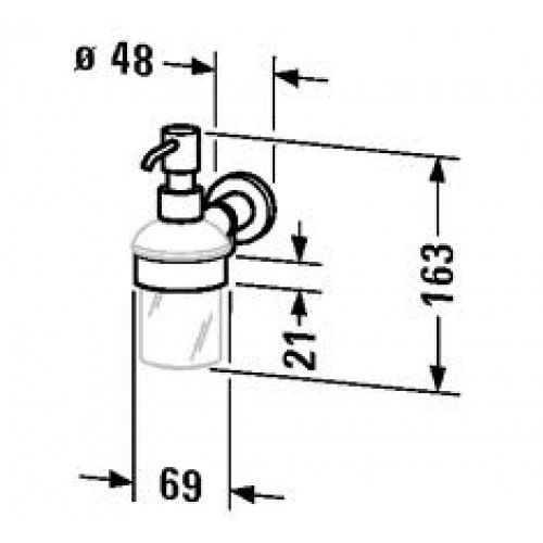 Duravit D-Code Dozator sapun lichid de perete [3]