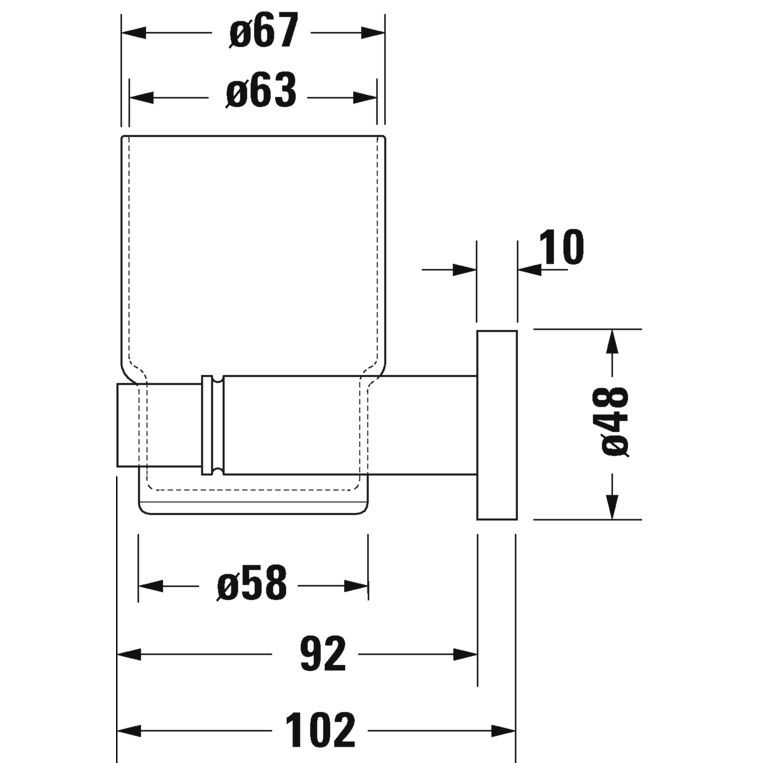 Duravit D-Code Pahar, stanga [4]