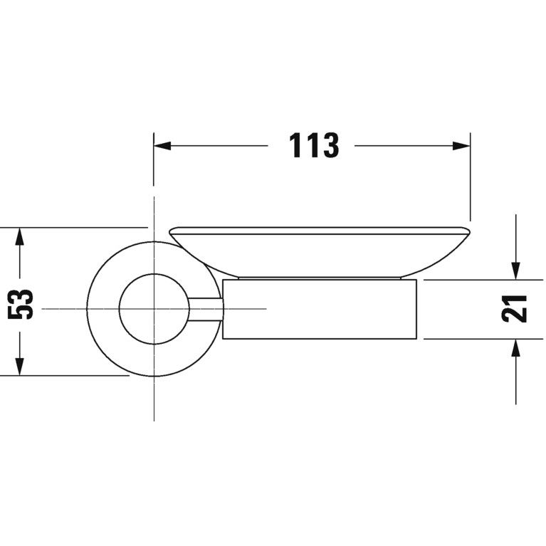 Duravit D-Code Savoniera de perete, dreapta [2]
