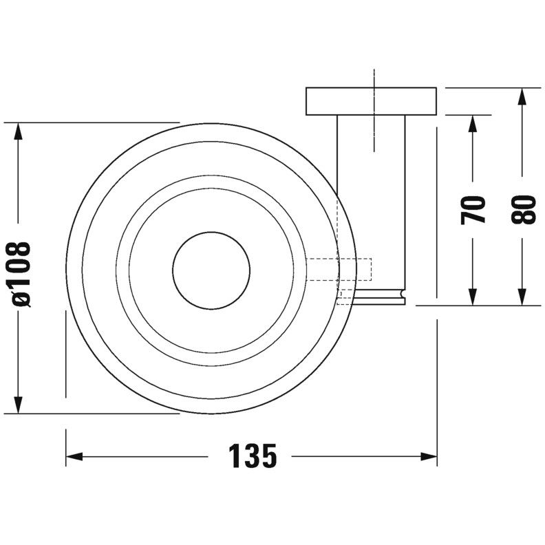 Duravit D-Code Savoniera de perete, stanga [3]