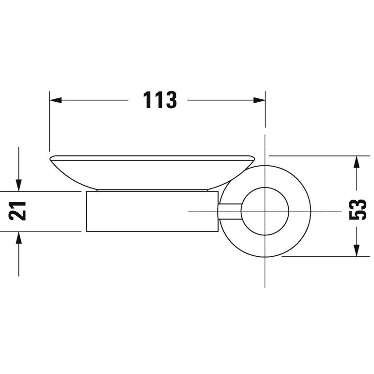 Duravit D-Code Savoniera de perete, stanga [2]