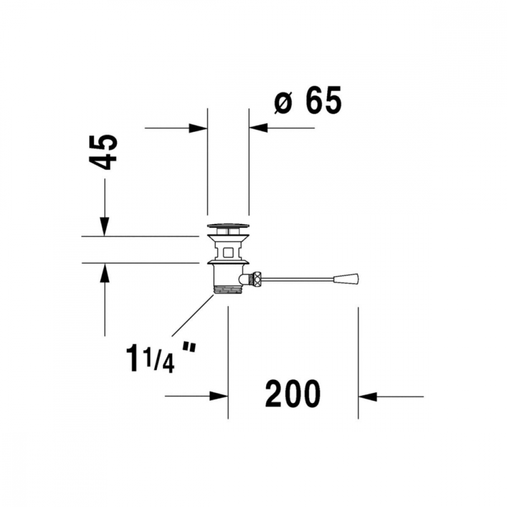 Duravit dop pentru lavoar crom 0050311000 [2]