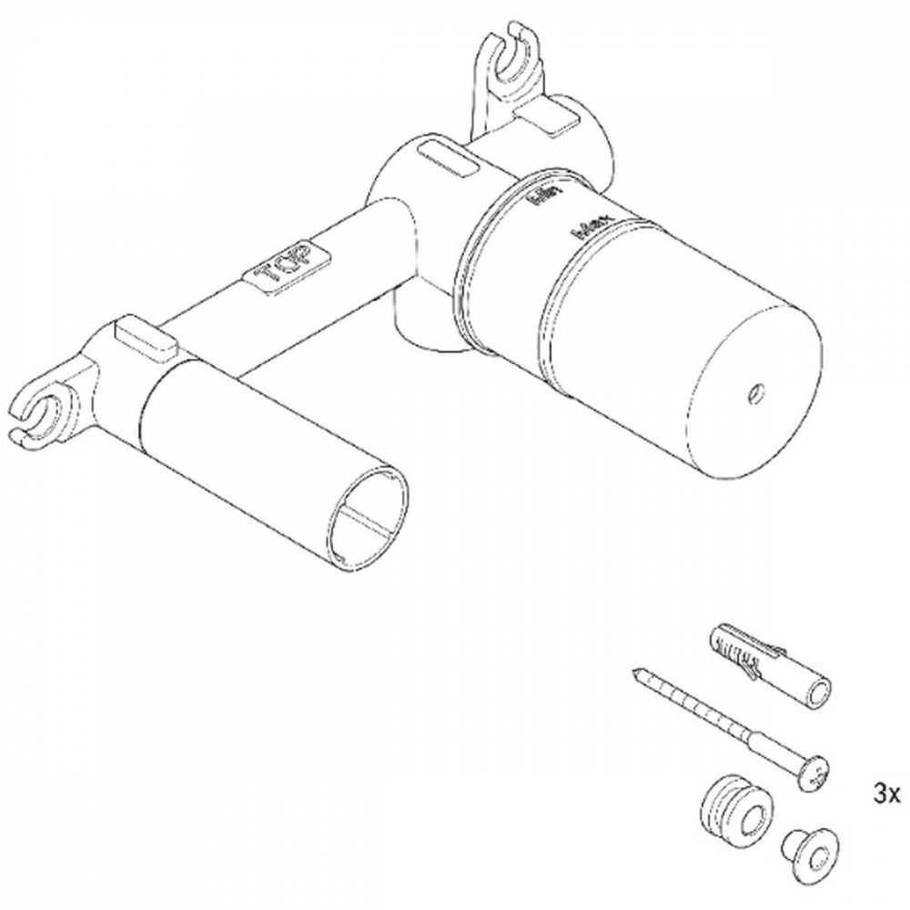 Duravit element ascuns al bateriei GK1900004000 [4]