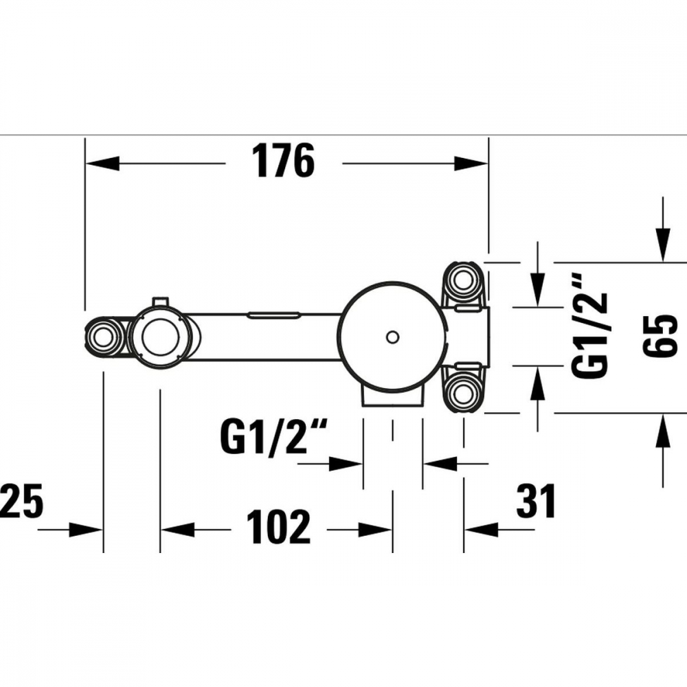 Duravit element ascuns al bateriei GK1900004000 [3]