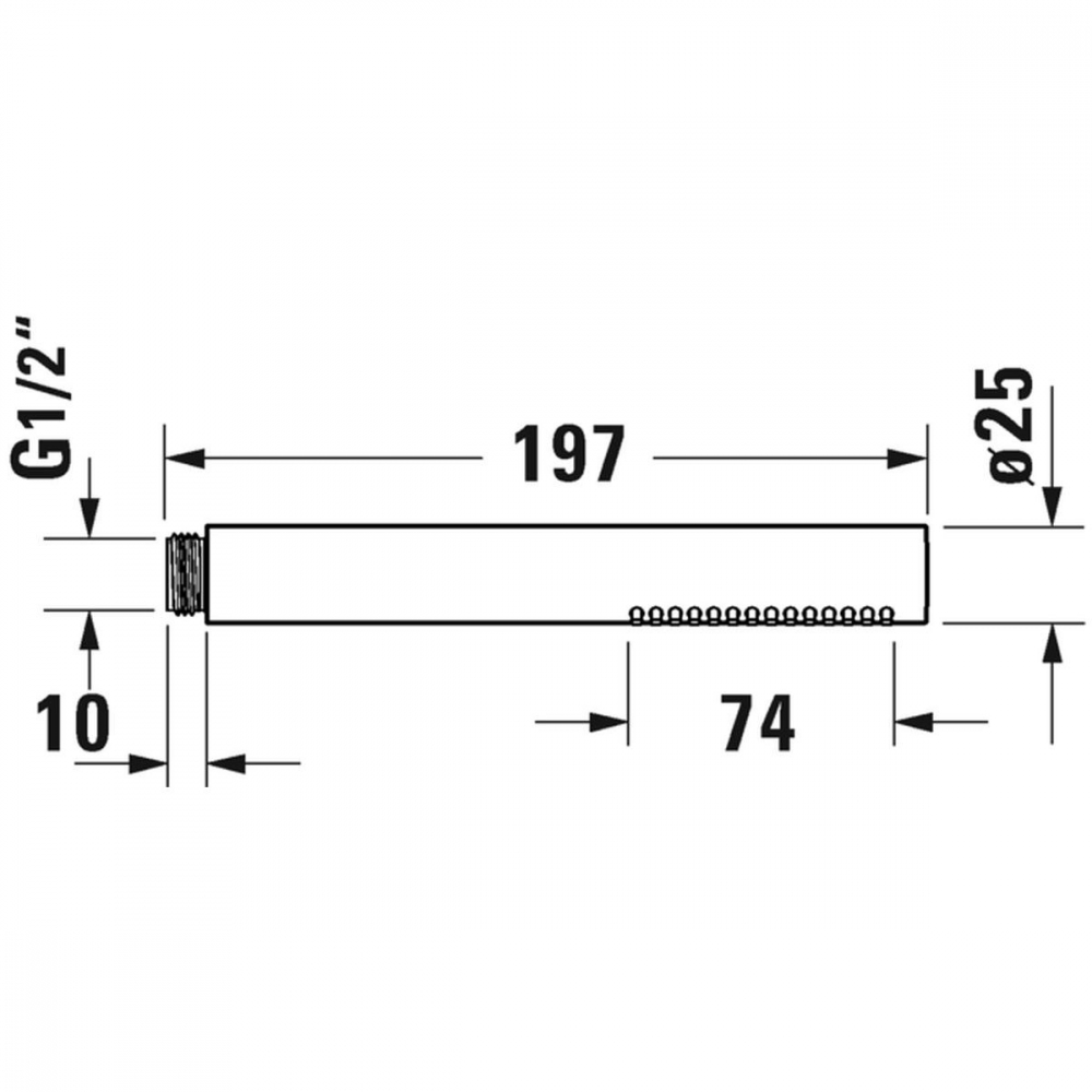 Duravit MinusFlow duș de mână negru UV0642001046 [2]