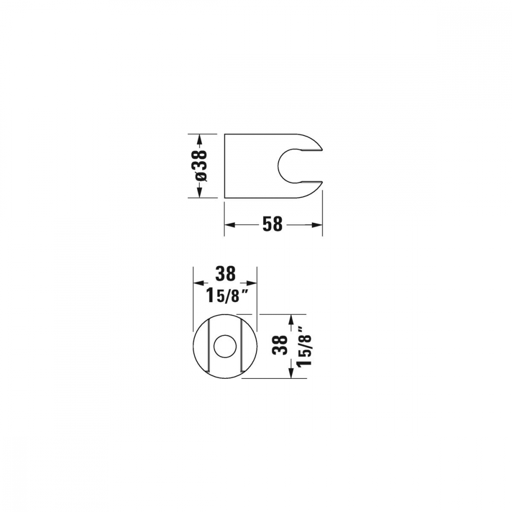 Duravit set de duș perete crom UV0712002010 [2]