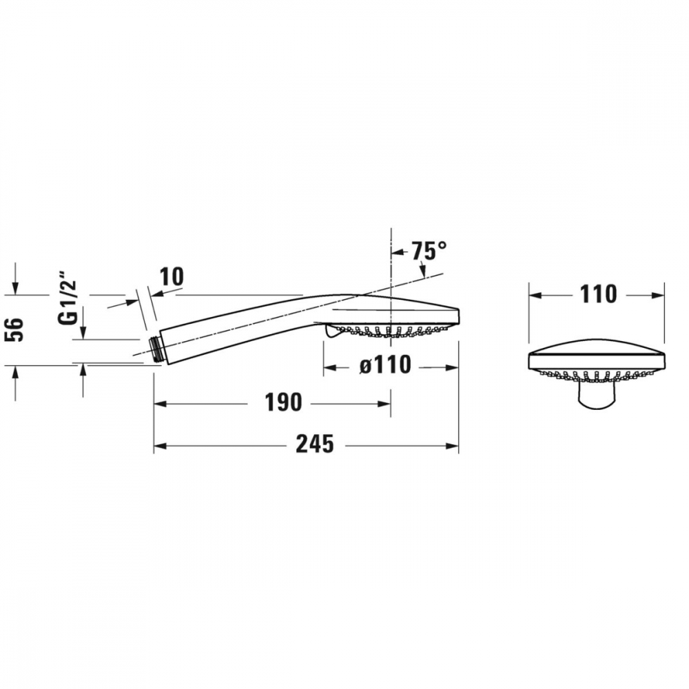Duravit set de duș perete crom UV0712002010 [3]