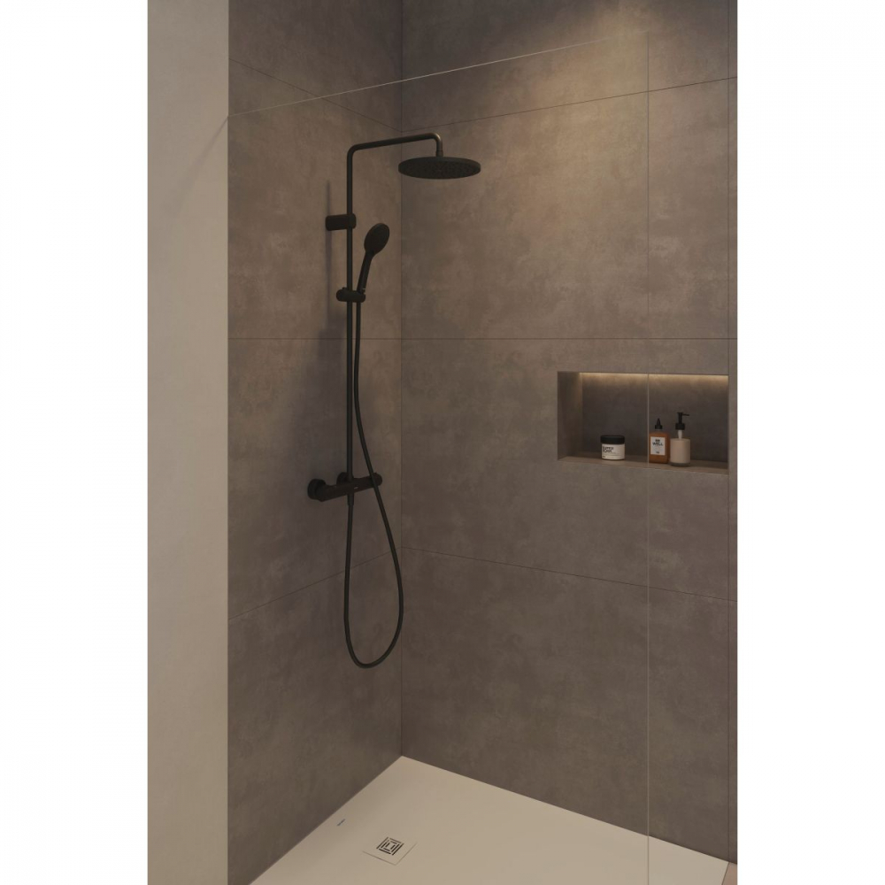 Duravit Shower Systems set de duș perete cu termostat negru TH4282008046 [6]