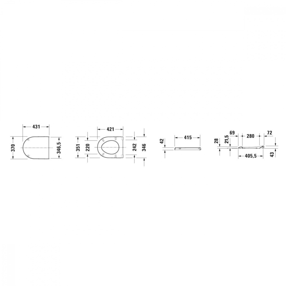 Duravit Starck 3 capac wc SoftClose alb 0063890000 [2]