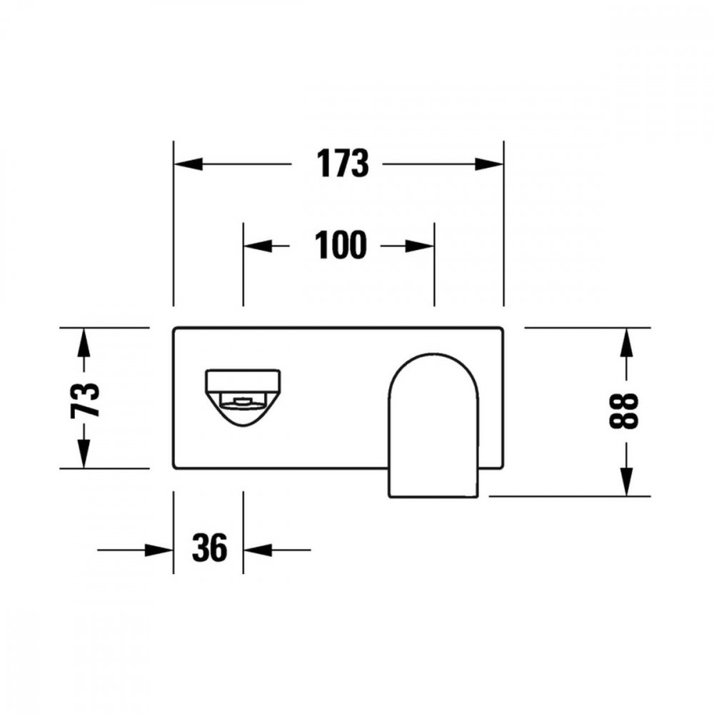 Duravit Tulum baterie lavoar ascuns crom TU1070004010 [3]