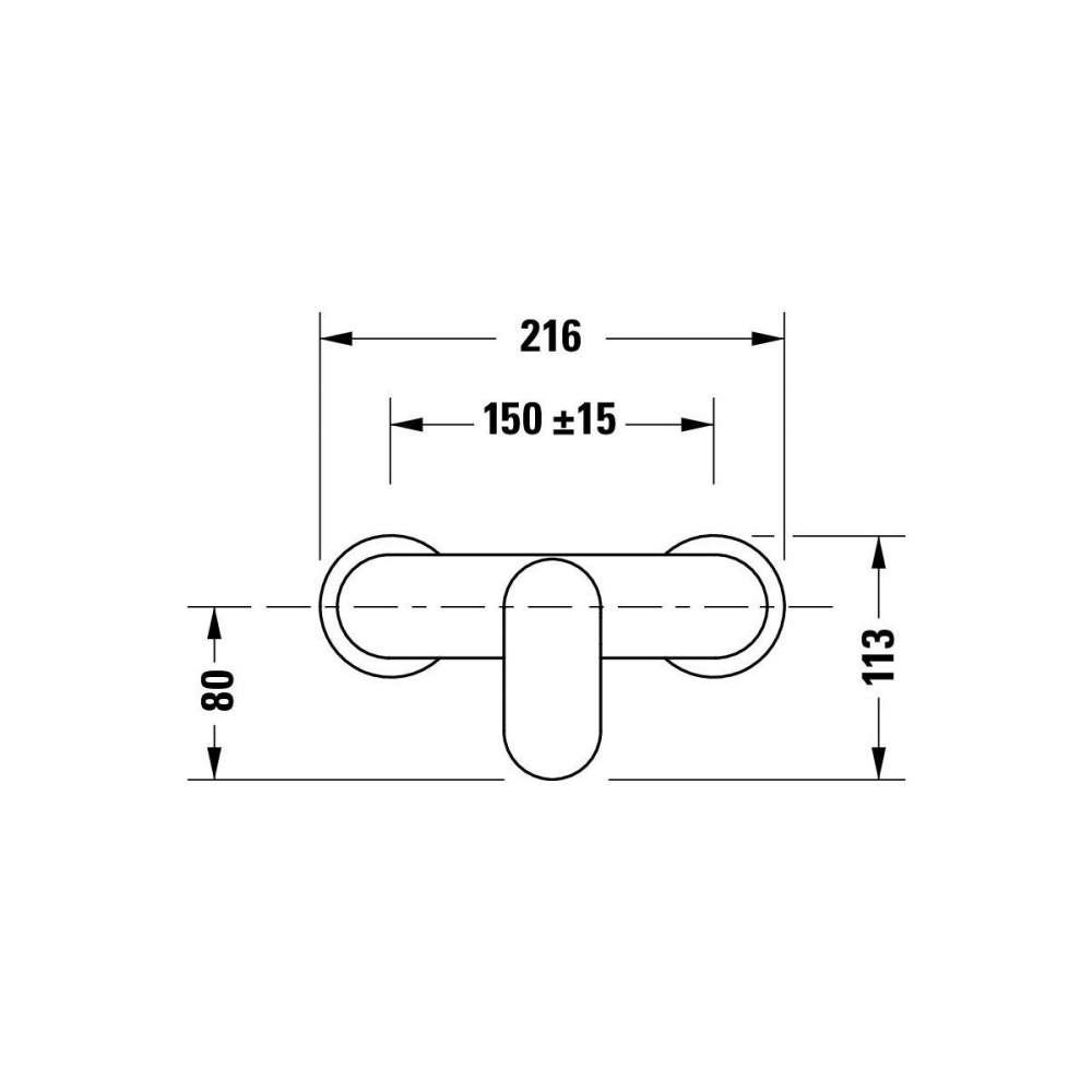 Duravit Wave baterie de duș perete grafit WA4230000070 [2]